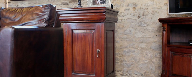 Dark Wood Side Tables